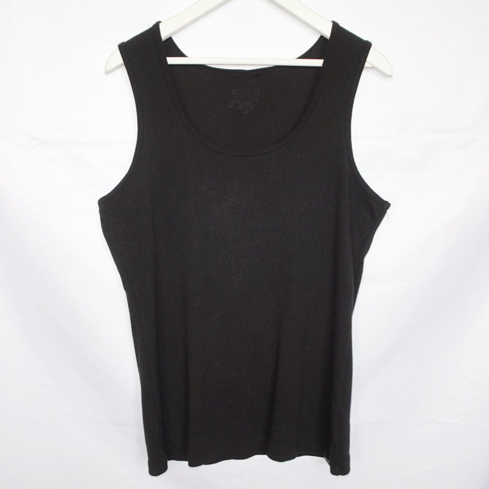 Roots 73 Black Ribbed Tank Top